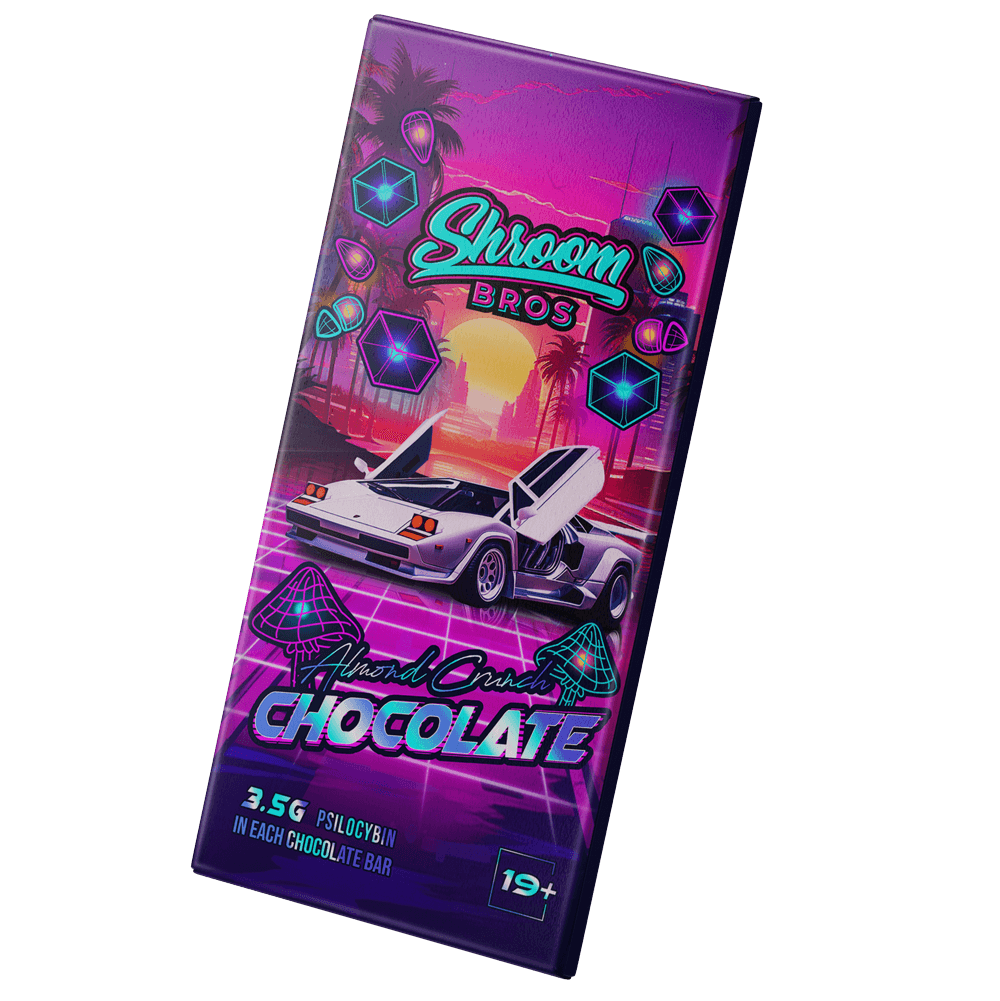 Buy Almond Crunch Magic Mushroom Chocolate Bars (3.5gs each) online in Canada — Shroom Bro Canada