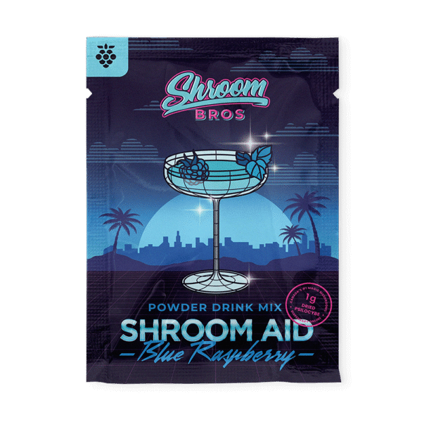 Buy Shroom Aid - Blue Raspeberry Shroom Drink Mix (1 Gram Each) online in Canada — Shroom Bro Canada